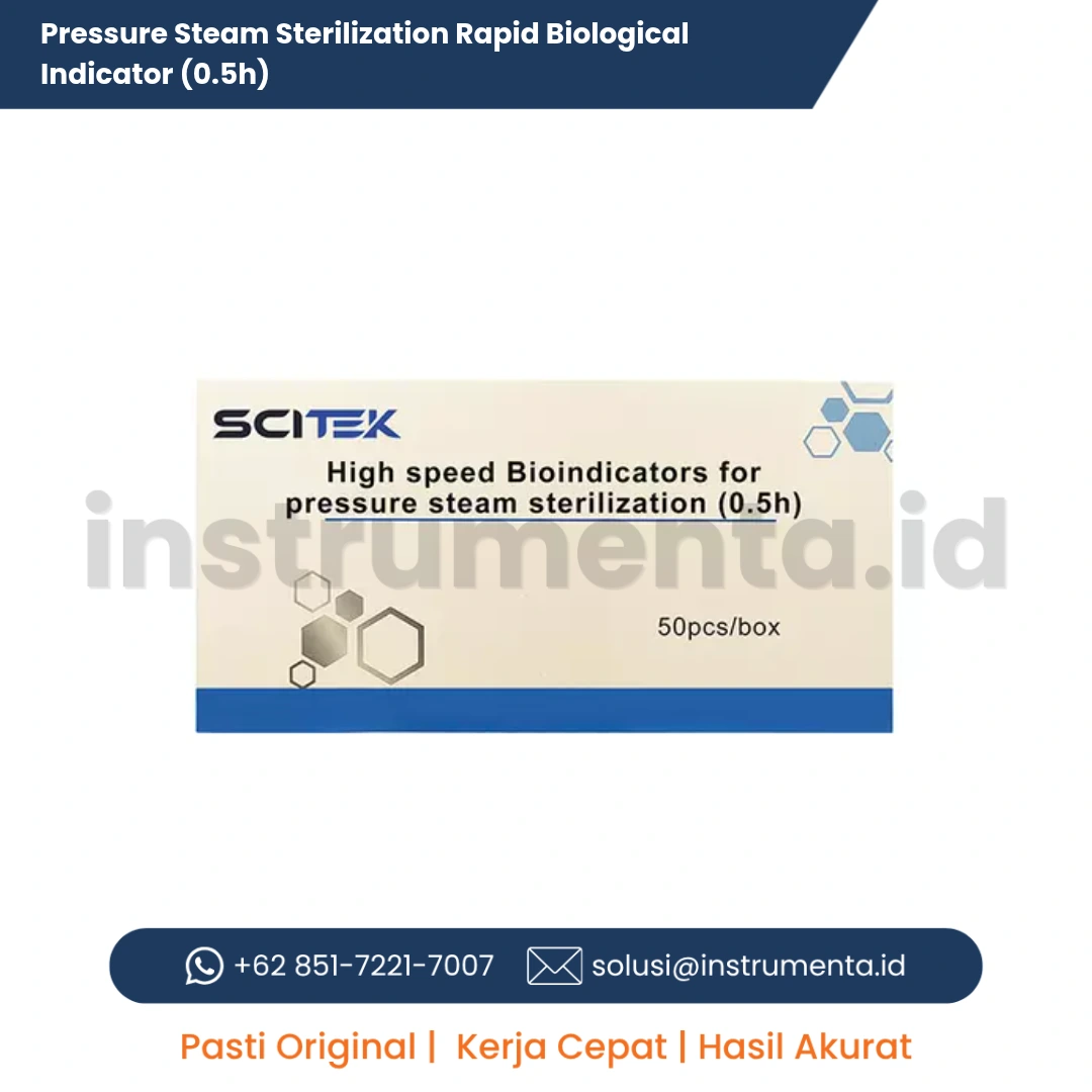 Ultra-Rapid Biological Indicator Scitek 0.5 Jam Ampul Indikator Biologi Sterilisasi Uap Pembacaan Cepat 30 Menit CSSD